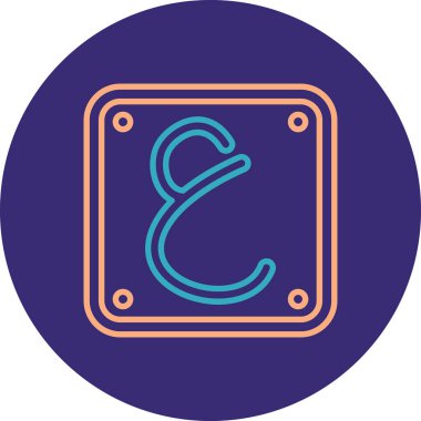 Modern bir simgenin vektör illüstrasyonu