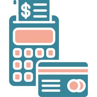 Kredi kartı simgesi vektör illüstrasyonu