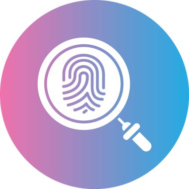 parmak izi ikonu vektör illüstrasyonu