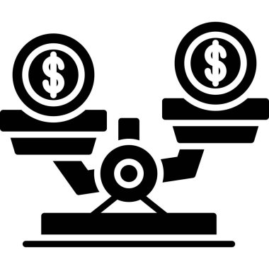 ticari finans para simgesi sağlam stil