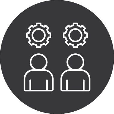 İş simgesinin vektör illüstrasyonu