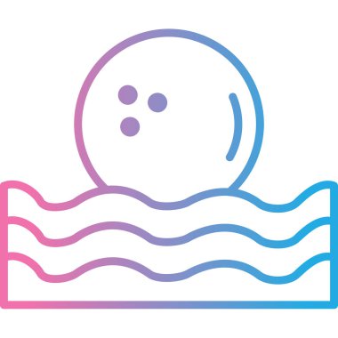 Havuz. Web simgesi basit illüstrasyon