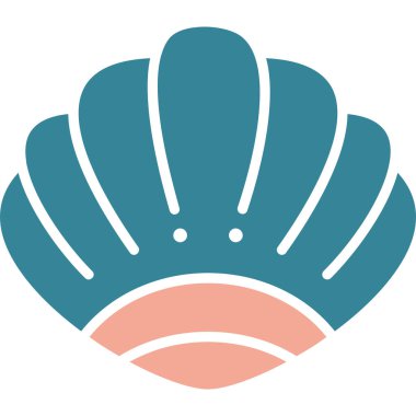 Kabuk. Web simgesi basit illüstrasyon