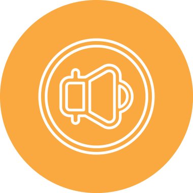 Hoparlör simgesinin vektör illüstrasyonu