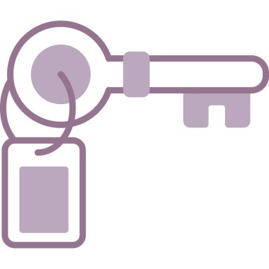 anahtar vektör ince simge