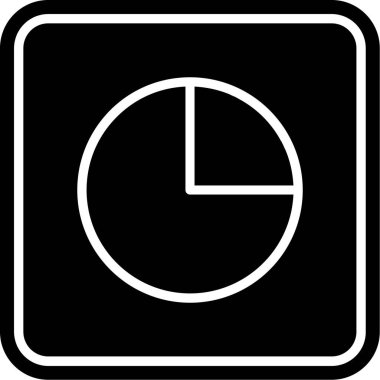 Saat simgesi vektör illüstrasyonu