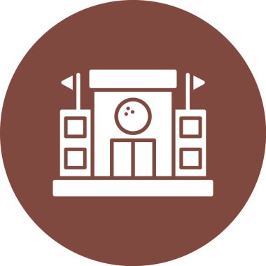 Bir ev simgesinin vektör illüstrasyonu