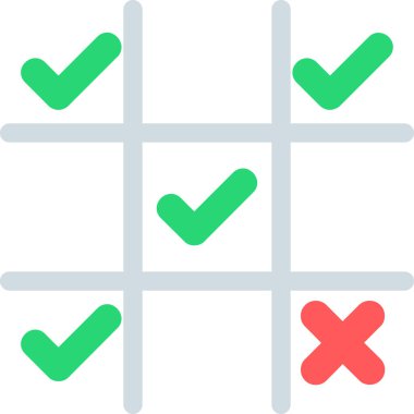 çapraz vektör düz simgesi