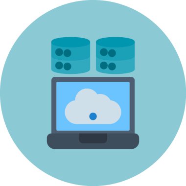 bulut hesaplama vektörü simgesi