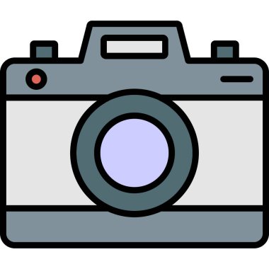 kamera simgesi vektör illüstrasyonu