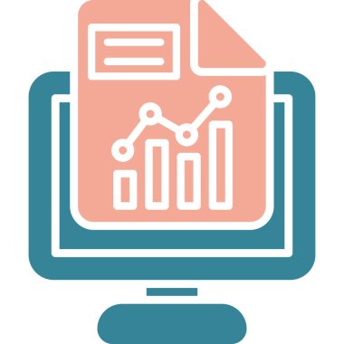 analitik grafik vektör illüstrasyonu