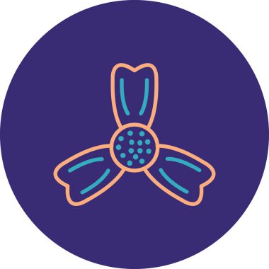 Çiçek. Web simgesi basit illüstrasyon