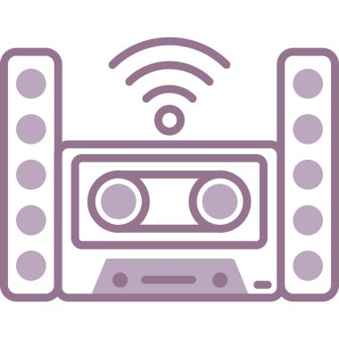 radyo simgesi vektör illüstrasyonu