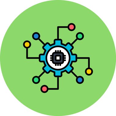 İş ve finans simgesinin vektör illüstrasyonu