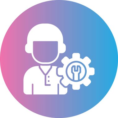 Bir doktor simgesinin vektör çizimi