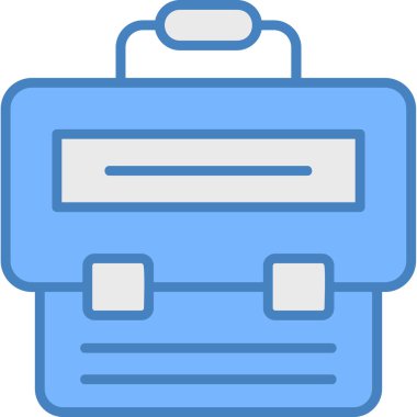 Çanta. Web simgesi basit illüstrasyon