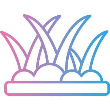 Bir çiçek simgesinin vektör illüstrasyonu