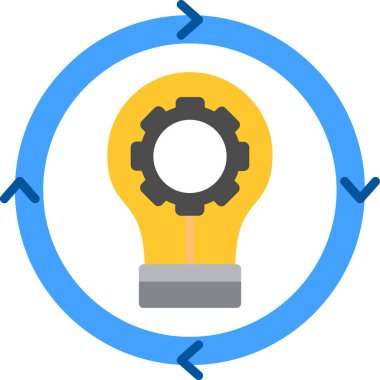 dişli ampul aydınlatma simgesi