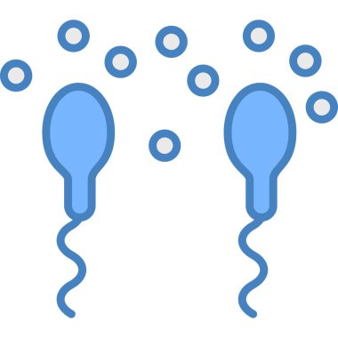 Sperm. Web simgesi vektör illüstrasyonu