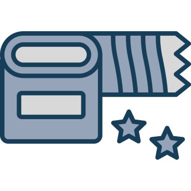 bilet ikonu vektör illüstrasyonu