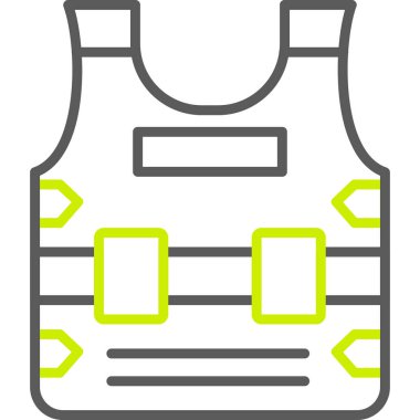 spor giysi ikonu vektör illüstrasyonu