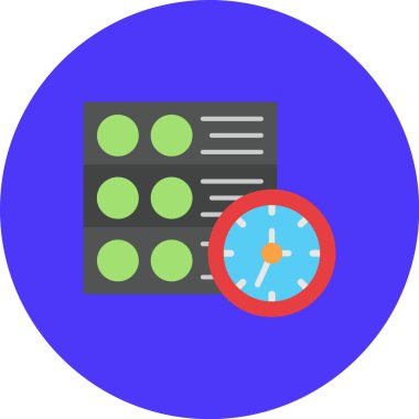 Saat simgesinin vektör illüstrasyonu