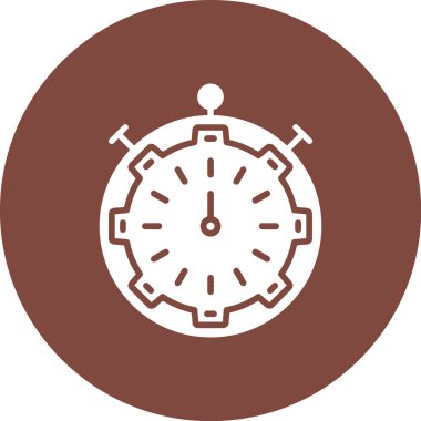 Saat simgesi vektör illüstrasyonu