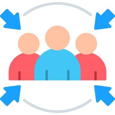 insanlar grup vektör illüstrasyonu