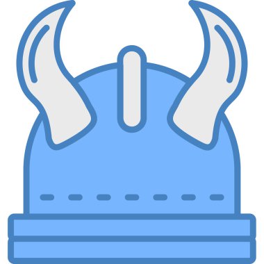 Miğfer. Web simgesi basit illüstrasyon