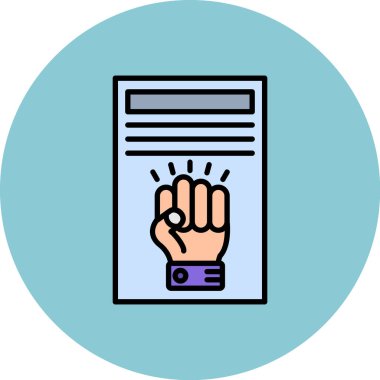 Oylama simgesi vektör çizimi