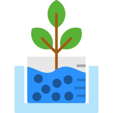 Doğa ve ekoloji için ekoloji düz simgesi