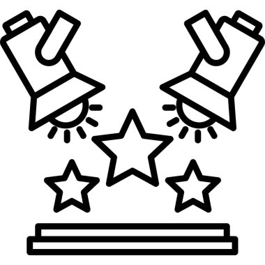 ödül madalya kutsal kişilerin resmi, vektör çizim