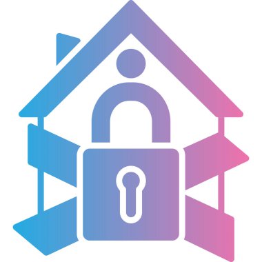 Bir ev simgesini vektör çizim