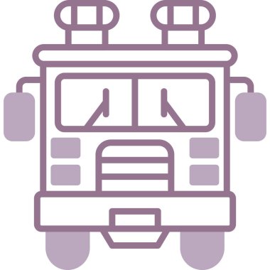 bus vektör simgesi modern basit vektör illüstrasyonu