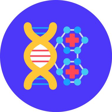 DNA simgesinin vektör illüstrasyonu