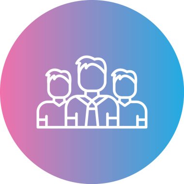 Grup simgesinin vektör illüstrasyonu