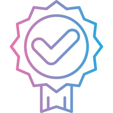 Madalya. Web simgesi basit illüstrasyon