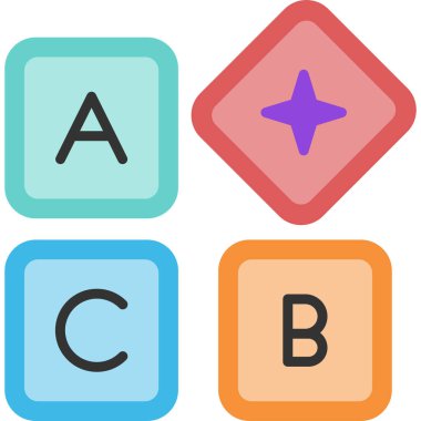 Beyaz arkaplanda renk simgeleri kümesi