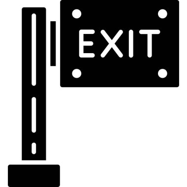 Çıkış. Web simgesi basit tasarım