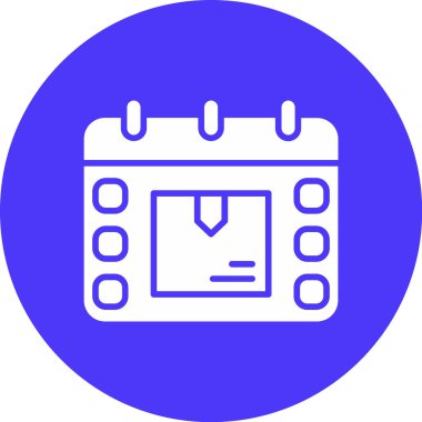 Takvim. Web simgesi basit illüstrasyon