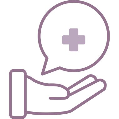 çapraz simgesi olan doktor hasta, vektör illüstrasyon tasarımı