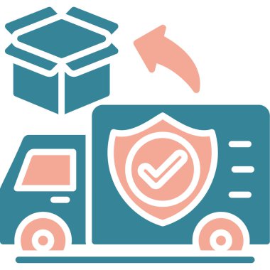 dağıtım simgesi. Basit resimleme