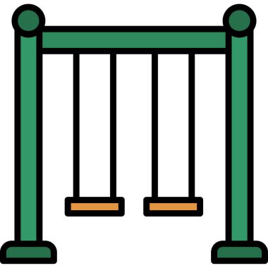 çit simgesi rengi dış hat vektörü