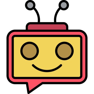 Sohbet simgesi vektör illüstrasyonu