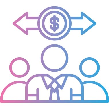 iş ve finans ikonu vektör illüstrasyonu