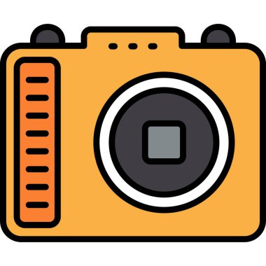 kamera simgesi vektör illüstrasyonu