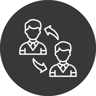 İnsan simgesinin vektör illüstrasyonu