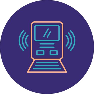 Kablosuz. Web simgesi basit tasarım