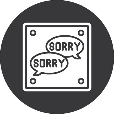 Üzgünüm vektör ince çizgi simgesi