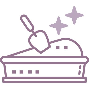 temizlik fırçası. Web simgesi basit illüstrasyon